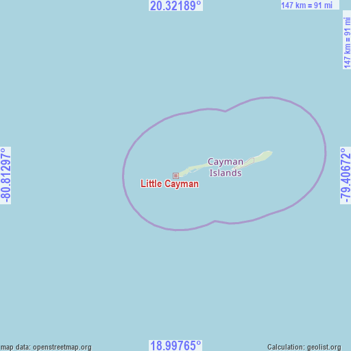 Little Cayman on map