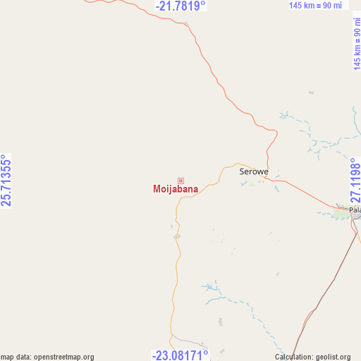 Moijabana on map