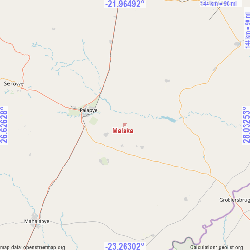 Malaka on map