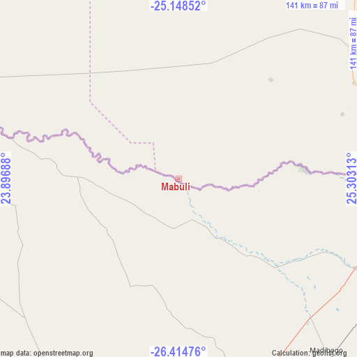 Mabuli on map