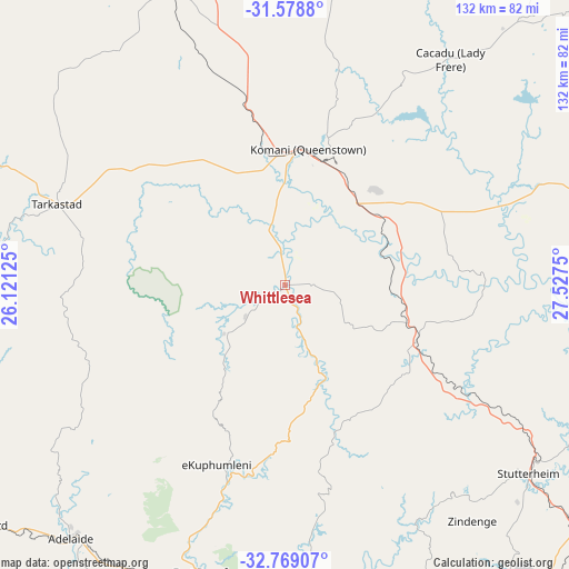 Whittlesea on map