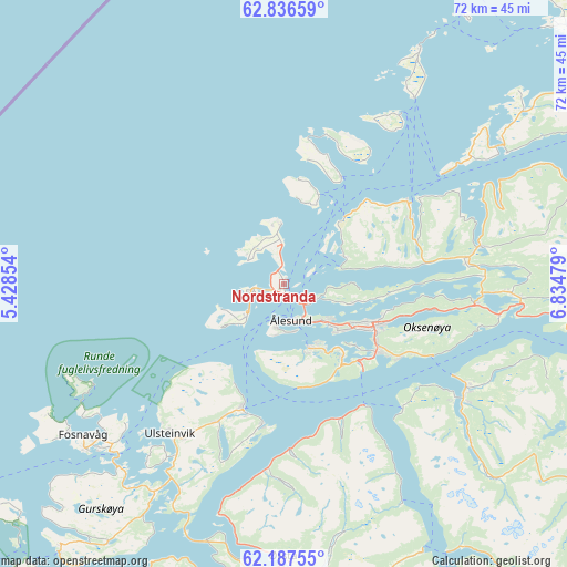 Nordstranda on map