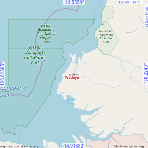 Wadeye on map