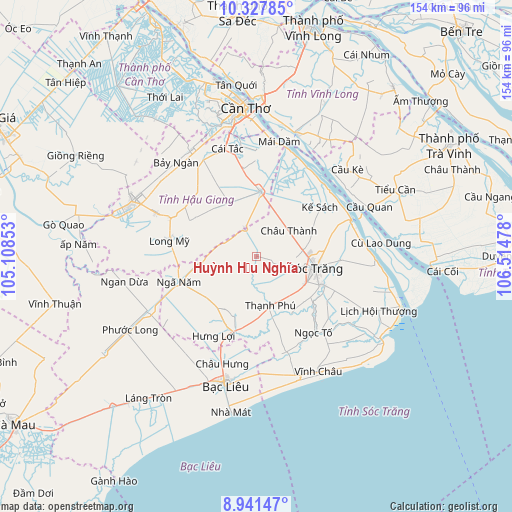 Huỳnh Hữu Nghĩa on map