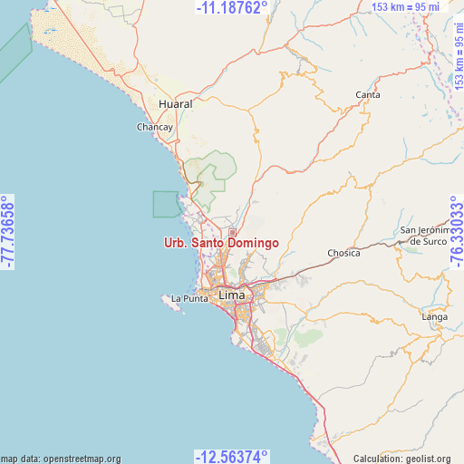 Urb. Santo Domingo on map