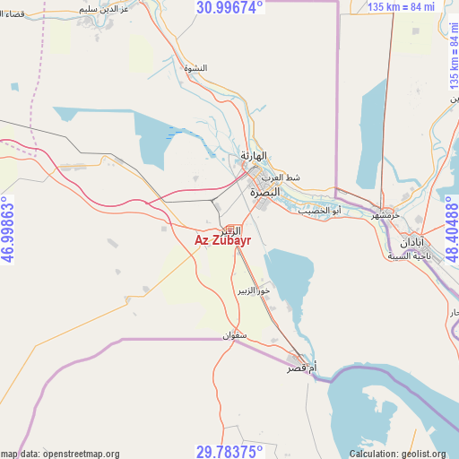 Az Zubayr on map