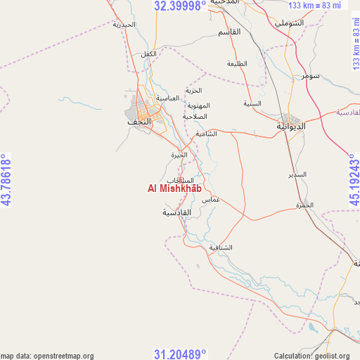 Al Mishkhāb on map