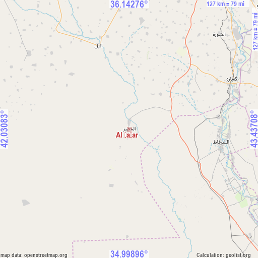 Al Ḩaḑar on map