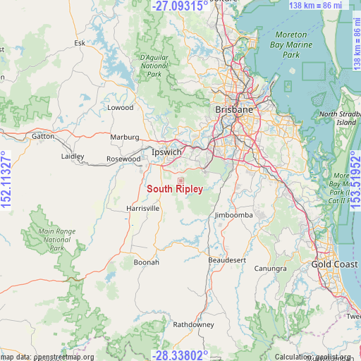 South Ripley on map