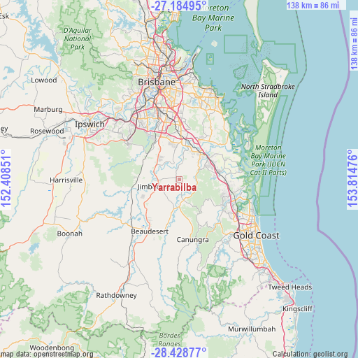Yarrabilba on map