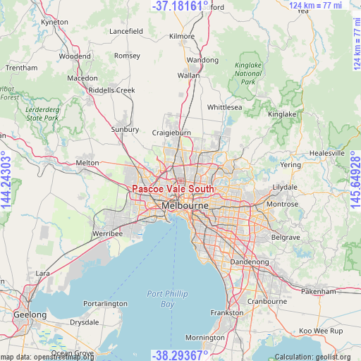 Pascoe Vale South on map