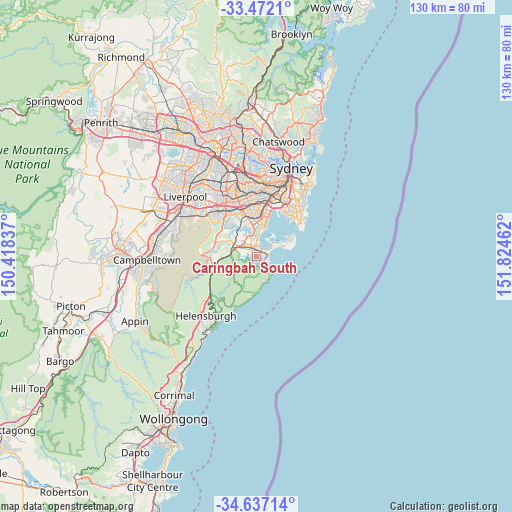 Caringbah South on map
