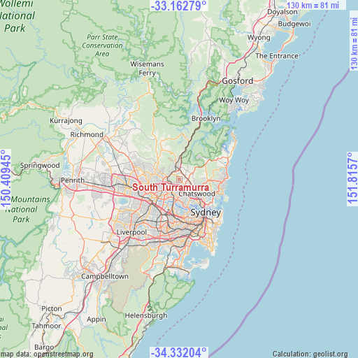 South Turramurra on map