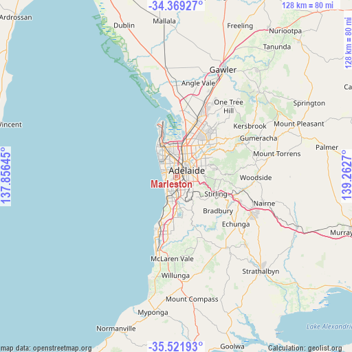 Marleston on map